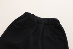 SSX220824-118 طقم ولادي 4 قطع ( قميص + فست صوف + جرافة + بنطلون )