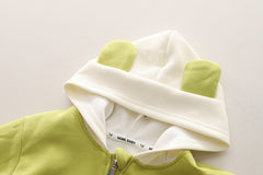 طقم ولادي قطن تقيل خريفي ربيعي 4 قطع ( جكيت + بلوزة + بنطلون + شنتة )SSN040924-39