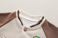 SSX220824-113 ترينج ولادي قطعتين خريفي ربيعي ( جكيت + بنطلون) مع اضاءة للديناصور