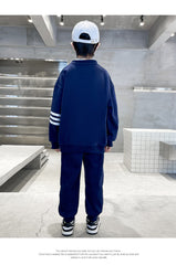 WZ261124-44 بدلة رياضية قطنية ربيعي خريفي قطعتين ( بلوزة + بنطلون)