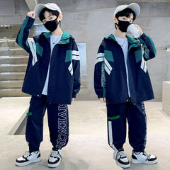 WZ261124-8 ترينج ستان قطعتين ( جكيت + بنطلون) ربيعي صيفي خريفي