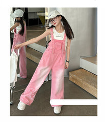 RM150424-26 طقم افرهول بناتي قطعتين ( افرهول + بلوزة كت)