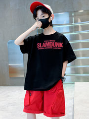 WZH301124-20 بردلة رياضية صيفية ماركة سلام دانك قطعتين ( بلوزة + شورت)