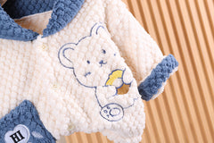 SSX220824-17 بجامة تقيلة جدا ولادي خامة ممتازة غسيل ولبس قطعتين ( جكيت + بنطلون)