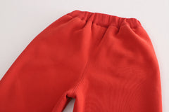 SSX220824-51 طقم ولادي شتوي تقيل مبطن فرو بالكامل قطعتين ( بلوزة + بنطلون) وعلى ظهر الطقم حقيبة