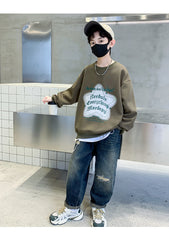 WZH301124-7 هودي قطن ربيع خريفي دافي أصلي