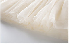 RM1231-03 فستان بناتي مزين بالبرق والشيفون مع ببيونة ستان