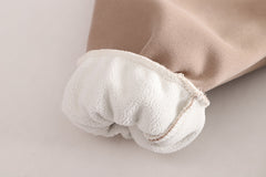 SSX220824-50 طقم شتوي مبطن فرو تقيل بالكامل قطعتين ( بلوزة + بنطلون)