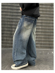 WZH301124-33 بنطلون جينز قصة عريضة