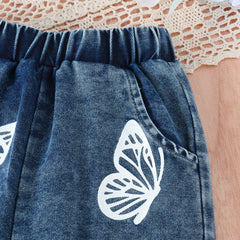 EU120424-33 طقم صيفي قطعتين (بلوزة + بنطلون)