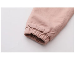 HBC040924-2 طقم بناتي شتوي مبطن فرو بالكامل قطعتين ( جكيت + بنطلون )