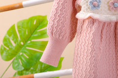 SSX220824-169 فستان بناتي صوف تقيل وناعم شتوي دافي