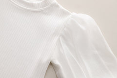 SSN040924-46 طقم جينز بناتي خريفي ربيعي 3 قطع ( بلوزة صوف + بلوزة قطنية + بنطلون جينز )