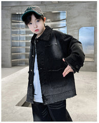 WZH301124-58 طقم  ولادي  جينز قطعتين ( جكيت + بنطلون)