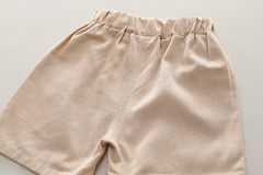 SSX220824-76 طقم صيفي 3 قطع ( قميص + جرافة + شورت )