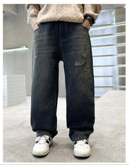 WZH301124-45 بنطلون ولادي جينز