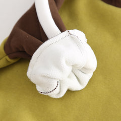 SSX220824-57 طقم ولادي شتوي تقيل مبطن فرو بالكامل قطعتين ( بلوزة + بنطلون)