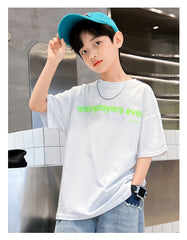 FU14042024-52 طقم ولادي صيفي قطعتين ( بلوزة + بنطلون)