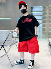 WZH301124-20 بردلة رياضية صيفية ماركة سلام دانك قطعتين ( بلوزة + شورت)