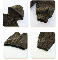 WZH191124-23 بدلة سميكة شتوي مبطنة فرو ( جكيت + بنطلون)