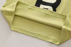 SSX220824-1 طقم ولادي قطعتين نخب اول ( بلوزة قطنية + شورت جينز )