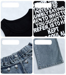 RM150424-4 طقم بناتي قطعتين ( بلوزة + بنطلون مميز قصة مودرن )