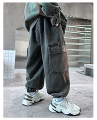 WZH301124-24 طقم جينز ولادي قطعتين ( جكيت + بنطلون)