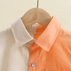 RM0608-11 طقم ولادي قطعتين ( قميص + بنطلون جينز )