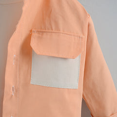 RM0608-11 طقم ولادي قطعتين ( قميص + بنطلون جينز )