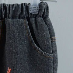 RM0608-11 طقم ولادي قطعتين ( قميص + بنطلون جينز )