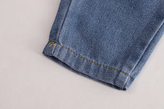 RM0608-12 طقم ولادي 3 قطع ( قميص + فست صوف + بنطلون جينز )