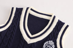 RM0608-12 طقم ولادي 3 قطع ( قميص + فست صوف + بنطلون جينز )