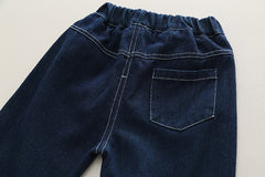 RM0608-18 طقم ولادي 3 قطع ( قميص + فست صوف + بنطلون جينز )