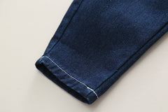 RM0608-18 طقم ولادي 3 قطع ( قميص + فست صوف + بنطلون جينز )