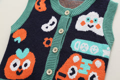 RM0608-18 طقم ولادي 3 قطع ( قميص + فست صوف + بنطلون جينز )