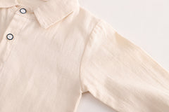 RM0608-19 طقم ولادي 3 قطع ( قميص + فست صوف + بنطلون جينز )