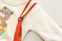 RM0608-24 طقم دبدوب قطعتين ( بلوزة + بنطلون جينز)