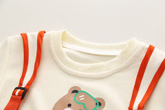 RM0608-24 طقم دبدوب قطعتين ( بلوزة + بنطلون جينز)