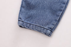 RM0608-28 طقم دورايمون ولادي 3 قطع ( قميص مصوف + فست صوف + بنطلون جينز ناعم )