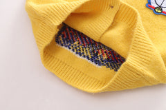 RM0608-28 طقم دورايمون ولادي 3 قطع ( قميص مصوف + فست صوف + بنطلون جينز ناعم )