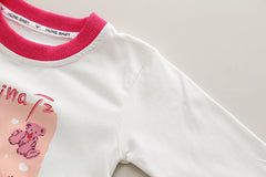 RM0608-32 طقم قطني ولادي 3 قطع ( بلوزة + جكيت + بنطلون)