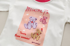 RM0608-32 طقم قطني ولادي 3 قطع ( بلوزة + جكيت + بنطلون)