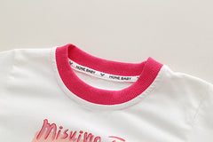 RM0608-32 طقم قطني ولادي 3 قطع ( بلوزة + جكيت + بنطلون)