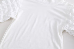 RM0608-6 طقم بناتي 3 قطع ( بلوزة + فست صوف مورد+ بنطلون جينز )