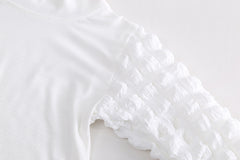 RM0608-6 طقم بناتي 3 قطع ( بلوزة + فست صوف مورد+ بنطلون جينز )