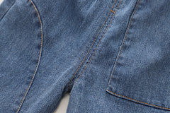 RM0608-9 طقم ولادي قطعتين ( بلوزة قطنية + بنطلون جينز )