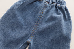 RM0608-9 طقم ولادي قطعتين ( بلوزة قطنية + بنطلون جينز )