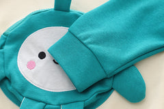 RM0608-9 طقم ولادي قطعتين ( بلوزة قطنية + بنطلون جينز )