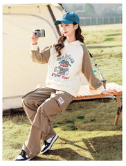 RM090424-15 طقم بناتي قطعتين ( بلوزة قطن + بنطلون كتان)