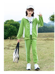 RM090424-16 طقم سبورت بناتي قطن بالوان روعة قطعتين ( بلوزة + بنطلون )